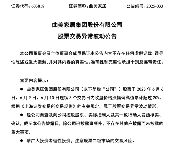 配资官网app 曲美家居股价连涨，董事急出手套现！亏损阴影未散